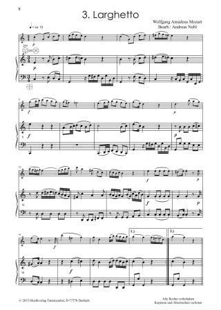 Preview: Divertimento 2, Wolfgang Amadeus Mozart, Andreas Nebl, Suite in 5 Sätzen Melodieinstrument in C oder Bb und Akkordeon Melodiebass MIII, mittelschwer, Wertungsstück, Wettbewerb, Wettbewerbsliteratur Nebl & Nebl, Akkordeon Plus, Kammermusik, Akkordeon Noten