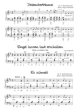 Preview: Weihnachtszauber, 32 Winter- Advents- und Weihnachtslieder, Jürgen Schmieder, Spielheft für Akkordeon Solo, Standardbass MII, sehr leicht-mittel, Rolf Zuckowski, Akkordeon Noten