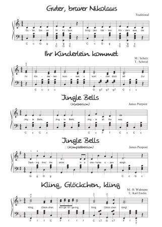Preview: Weihnachtszauber, 32 Winter- Advents- und Weihnachtslieder, Jürgen Schmieder, Spielheft für Akkordeon Solo, Standardbass MII, sehr leicht-mittel, Rolf Zuckowski, Akkordeon Noten