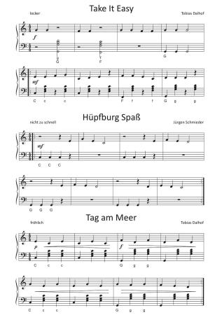 Preview: Take It Easy, Jürgen Schmieder, Tobias Dalhof, Akkordeon Solo, Standardbass MII, sehr leicht-leicht, 2. Stimme, Hohner XS, Wettbewerb, Wertungsspiel, Elementarstufe, Akkordeon Noten