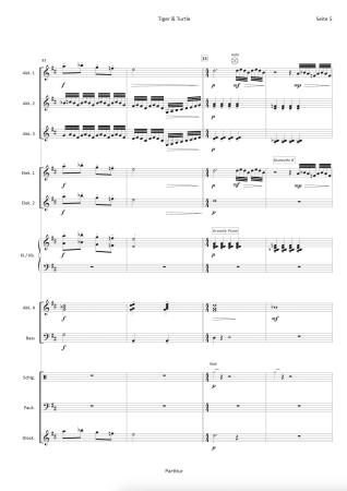 Preview: Tiger & Turtle, Hans-Günther Kölz, Akkordeon-Orchester, Filmmusik, Originalkomposition, Originalmusik, Landmarke, Kunstwerk, begehbare Achterbahn, Halde, Ruhrgebiet, schwer, Akkordeon Noten, Notenbeispiel