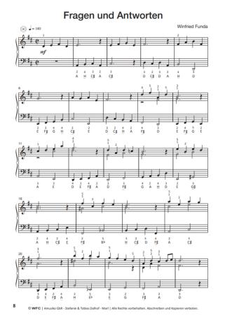 Preview: Bass... Bässer... Am Besten! 2, Winfried Funda, Akkordeon-Solo, ​Standardbass MII, Einzeltonspiel, Spielheft, Soloband, leicht-mittelschwer, Akkordeon Noten, Notenbeispiel