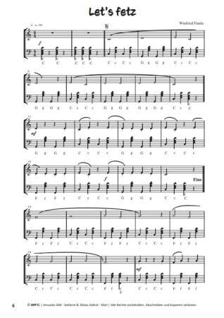 Preview: Akkordeon Stücke, Winfried Funda, Akkordeon-Solo, Standardbass MII, 2. Stimme ad lib., Duo, Duett, sehr leicht, Spielheft, Soloband, Akkordeon Noten, Probeseite