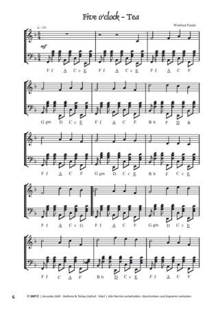 Preview: Zehn Miniaturen, Winfried Funda, Akkordeon-Solo, Standardbass MII, Melodiebass MIII, Spielheft, Solo-Band, leicht-mittelschwer, Akkordeon Noten, Blick in die Noten
