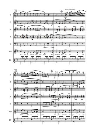 Preview: Früh links erwachen, Winfried Funda, Medley. Akkordeon-Orchester, ​es darf mitgesungen werden, mittelschwer, Akkordeon Noten, Probeseite