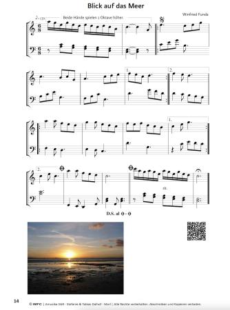 Preview: Aus meinem Fotoalbum, Winfried Funda, Klavier-Solo, Piano-Solo, Spielheft, Soloband, musikalische Bildbeschreibungen, 17 Klavierstücke, leicht-mittelschwer, Klavier Noten, Originalkompositionen, Originalmusik, Klavier spielen lernen, Beispielseite