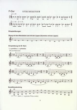 Preview: Übungsheft D1 für Waldhorn, Bernd Nawrat, Blechblasinstrumente, tiefes Blech, Prüfungsvorbereitung, D-Lehrgang, Einzelunterricht, Gruppenunterricht, Spielstücke, Vortragsstücke, leicht, Musiktheorie, praxisorientiert, Waldhorn Noten, Probeseite