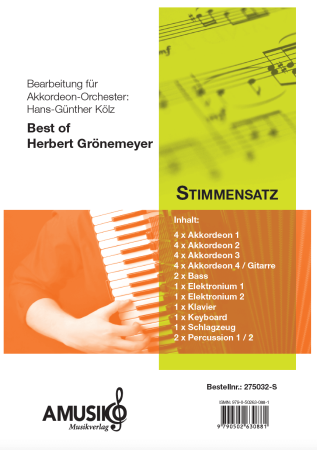 Preview: Best of Herbert Grönemeyer, Hans-Günther Kölz, Akkordeon-Orchester, Medley, mittelschwer, Akkordeon Noten, Megahits