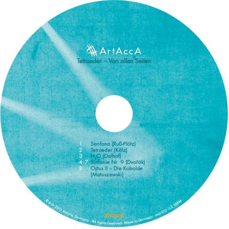 Preview: ArtAccA - Tetraeder - Von allen Seiten, Tobias Dalhof, Akkordeonorchester, Auswahlorchester, Originalwerke