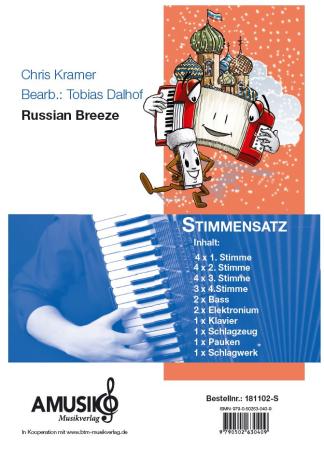 Preview: Russian Breeze, Akkordeon-Orchester, Tobias Dalhof, Musical, Cris Kramer, mittelschwer, Originalkomposition, Originalmusik, Akkordeon Noten