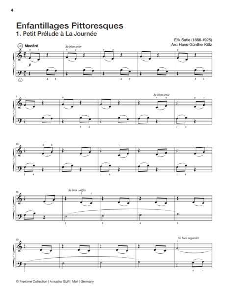 Freetime Collection, Hans-Günther Kölz, Spielheft für Akkordeon-Solo mit Melodiebass (MIII), C-Griff, Umsteiger, leicht-mittelschwer, linke Hand, Fingersätze, inkl. Online-Audio, Sarah Gimbel, Soloband, Akkordeon Noten, Beispielseite