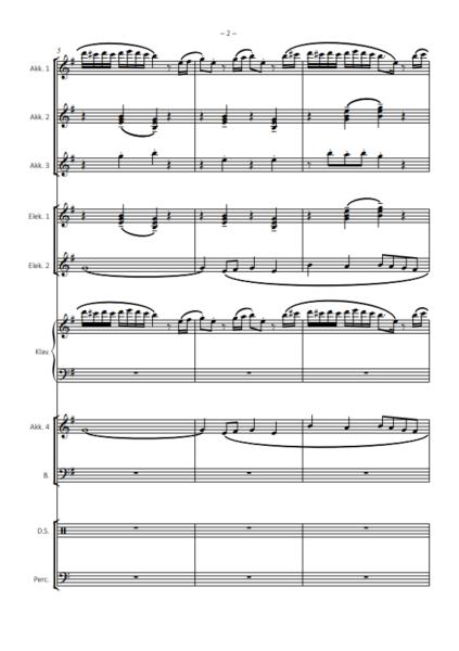 Angry Birds (Main Theme), Ari Pulkkinen, Jonathan Kruspel, Akkordeon-Orchester, Soundtrack, Titelmelodie, witzig, Zugabennummer, mittelschwer, Akkordeon Noten, Beispielseite