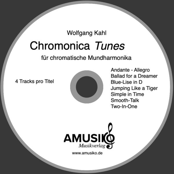 CD zum Spielheft "Chromonica Tunes", zum Anhören und Mitspielen, Demo-Versionen, Playalong-Versionen, Einspielungen, Cover
