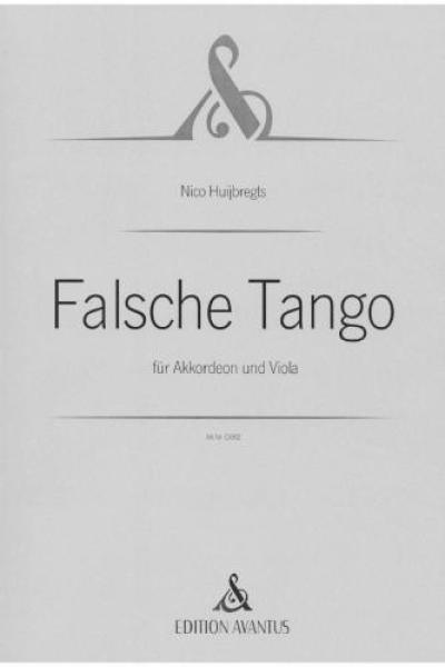 Falsche Tango, Nico Huijbregts, Kammermusikkomposition für Akkordeon und Viola, Kammermusik-Duo, Duett, sehr schwer, Kammermusik Noten, Cover