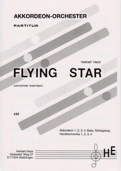 Flying Star, Herbert Heck, Foxtrott, Akkordeon-Orchester, leicht, Originalmusik, Akkordeon Noten, Originalkomposition