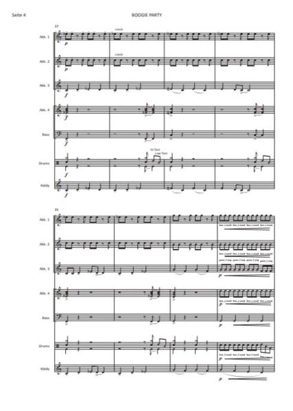 Boogie Party, Tobias Dalhof, Boogie Woogie, Akkordeonorchester, ​Schülerorchester, Jugendorchester, sehr leicht, Kiddystimme, Easy-Stimme, erste Orchesterstücke, Akkordeon Noten