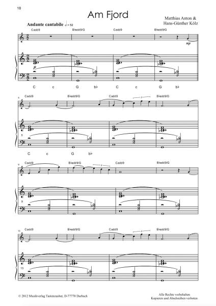 Postcards, Hans-Günther Kölz, Matthias Anton, Akkordeon und Melodieinstrument, mittelschwer, Akkordeon plus, Kammermusik, Duo, Duett, Akkordeon Noten