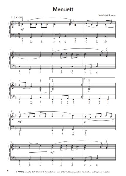 Bass... Bässer... Am Besten! 2, Winfried Funda, Akkordeon-Solo, ​Standardbass MII, Einzeltonspiel, Spielheft, Soloband, leicht-mittelschwer, Akkordeon Noten, Ansichtsseite