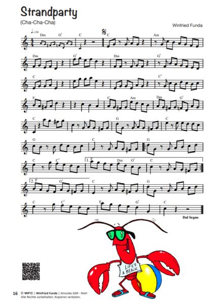 Musaik 2, Winfried Funda, Instrumente in C-Stimmung, Querflöte, Oboe, Geige, Spielheft, Soloband, mit Online-Audio, leicht-mittelschwer, Originalkompositionen, Originalmusik, Noten für C-Instrumente, Notenbeispiel